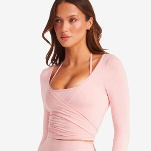 CSB Blush Bellet Wrap Top Isabelle Mathers